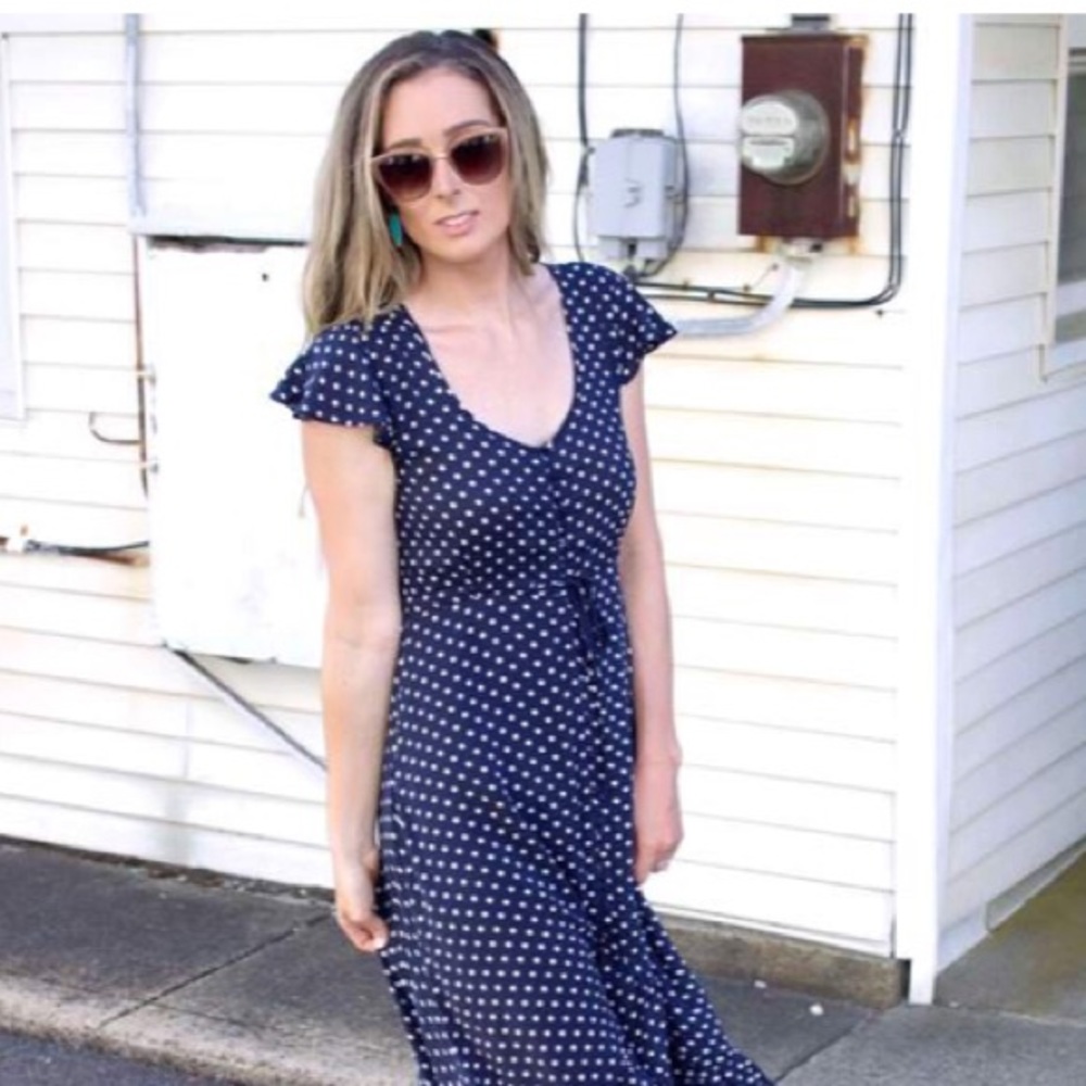 Polka Dot High Low Dress